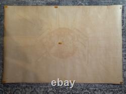 Vintage 1969 PEACE Blacklight Poster Black Felt Pro Arts Kent Ohio 43 x 28