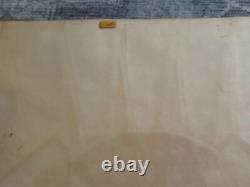 Vintage 1969 PEACE Blacklight Poster Black Felt Pro Arts Kent Ohio 43 x 28