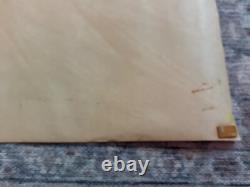 Vintage 1969 PEACE Blacklight Poster Black Felt Pro Arts Kent Ohio 43 x 28