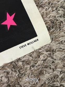 Vintage 1969 Steve Mollner Frank Kay Distributors World Peace Blacklight Poster