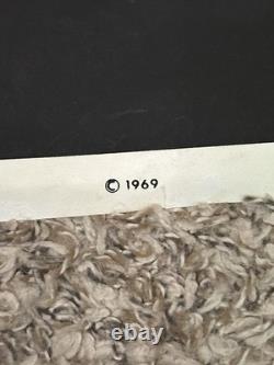 Vintage 1969 Steve Mollner Frank Kay Distributors World Peace Blacklight Poster