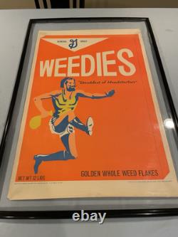 Vintage 1969 Weedies Blacklight Poster Litho Dennis Dent Wespac