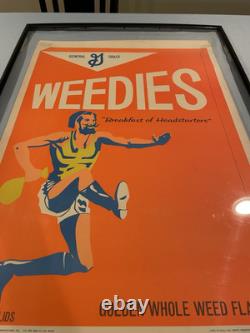 Vintage 1969 Weedies Blacklight Poster Litho Dennis Dent Wespac