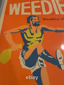 Vintage 1969 Weedies Blacklight Poster Litho Dennis Dent Wespac