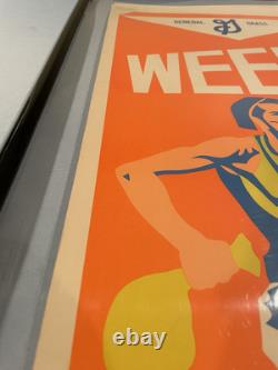 Vintage 1969 Weedies Blacklight Poster Litho Dennis Dent Wespac