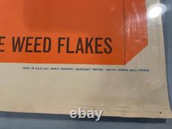 Vintage 1969 Weedies Blacklight Poster Litho Dennis Dent Wespac