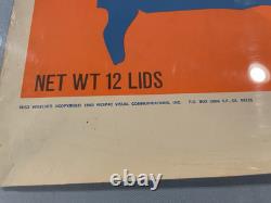 Vintage 1969 Weedies Blacklight Poster Litho Dennis Dent Wespac