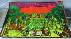 Vintage 1970 Blacklight Poster Fantasy Garden Flying Dutchman Press, Sausalito