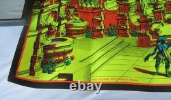 Vintage 1970 Blacklight Poster Fantasy Garden Flying Dutchman Press, Sausalito