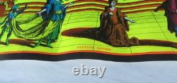 Vintage 1970 Blacklight Poster Fantasy Garden Flying Dutchman Press, Sausalito