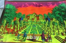 Vintage 1970 Blacklight Poster Fantasy Garden Flying Dutchman Press, Sausalito
