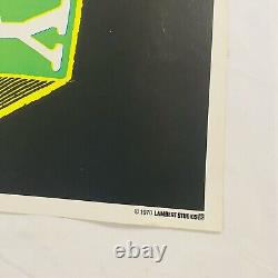 Vintage 1970 Blacklight Poster Original 70s Lambert Studios Appears NOS Unhung