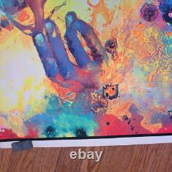Vintage 1970 Creation Of Eve Black Light Poster Family Productions 32 x 25 1A