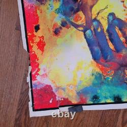 Vintage 1970 Creation Of Eve Black Light Poster Family Productions 32 x 25 1A