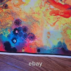 Vintage 1970 Creation Of Eve Black Light Poster Family Productions 32 x 25 1A
