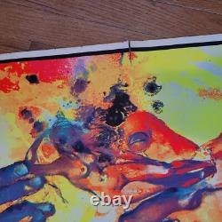Vintage 1970 Creation Of Eve Black Light Poster Family Productions 32 x 25 1A