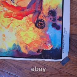 Vintage 1970 Creation Of Eve Black Light Poster Family Productions 32 x 25 1A