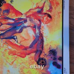 Vintage 1970 Creation Of Eve Black Light Poster Family Productions 32 x 25 1A