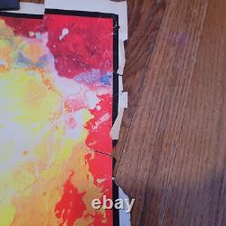 Vintage 1970 Creation Of Eve Black Light Poster Family Productions 32 x 25 1A