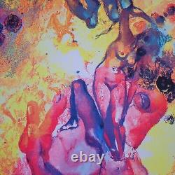 Vintage 1970 Creation Of Eve Black Light Poster Family Productions 32 x 25 2A