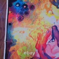 Vintage 1970 Creation Of Eve Black Light Poster Family Productions 32 x 25 2A