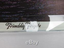Vintage 1970 FRIENDSHIP FRIGATE Ship Clipper Boat Psychedelic Blacklight Poster