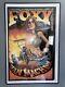 Vintage 1970 Framed Black Light Poster Foxy, The Mean Machine By Western Graphic