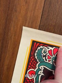 Vintage 1970 Garden of Eden Star City Psychedelic Waterfall Black Light Poster