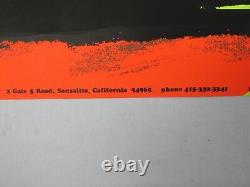 Vintage 1970 McLAREN RACE CAR Blacklight MOVIN OUT Poster FLYING DUTCHMAN PRESS