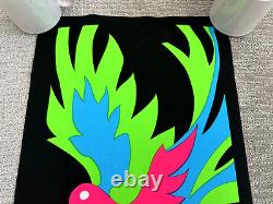 Vintage 1970 Nova Posters DOVE GENESIS VIII, 9 Blacklight Velvet Poster 14.5x30