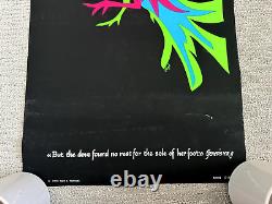 Vintage 1970 Nova Posters DOVE GENESIS VIII, 9 Blacklight Velvet Poster 14.5x30
