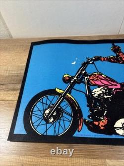 Vintage 1970 Pro Arts Hopper Finger Velvet Black Light Poster Original 16x10