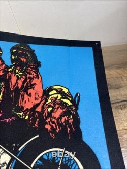 Vintage 1970 Pro Arts Hopper Finger Velvet Black Light Poster Original 16x10