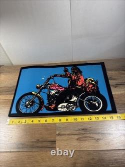 Vintage 1970 Pro Arts Hopper Finger Velvet Black Light Poster Original 16x10