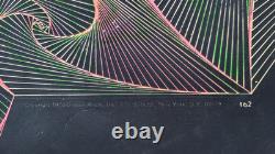 Vintage 1970 Psychedelic Abstract Black Light Poster 36 x 23 Gemini Rising Inc