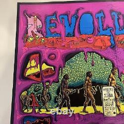 Vintage 1970 black light poster Revolution/evolution hippie poster never hung