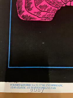 Vintage 1970's AA Graphics King Cobra #991 Blacklight Poster 35 x 23 Rolled