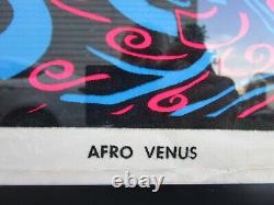 Vintage 1970's Afro Venus Poster Velva-Print Flocked Blacklight PP-417 35 x 23