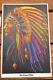 Vintage 1970's Black Light Poster Blacklight The Proud Chief By Aa Sales Seattle
