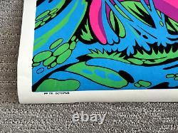 Vintage 1970's OCTOPUS Original Blacklight Poster 23x35 Vintage AA Sales PP 121