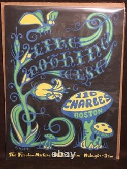 Vintage 1970's Psychedelic Black Light Poster The Freedom Machine Boston WBUR