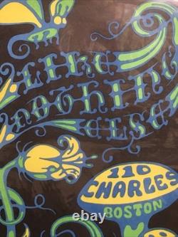 Vintage 1970's Psychedelic Black Light Poster The Freedom Machine Boston WBUR