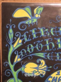 Vintage 1970's Psychedelic Black Light Poster The Freedom Machine Boston WBUR