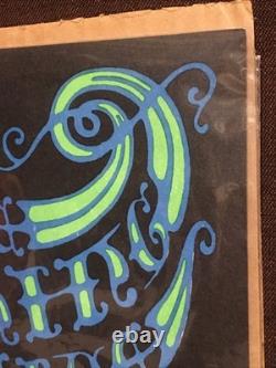 Vintage 1970's Psychedelic Black Light Poster The Freedom Machine Boston WBUR