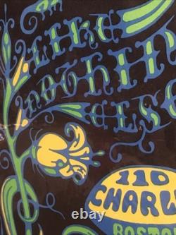 Vintage 1970's Psychedelic Black Light Poster The Freedom Machine Boston WBUR