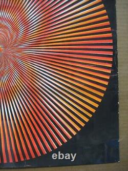 Vintage 1970's original psychedelic black light poster 14142