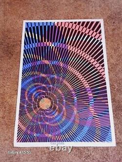 Vintage 1970s Blacklight Poster Changes 35 X 23½ Yesterday Today & Wednesday