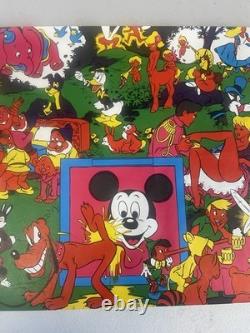 Vintage 1970s Disney After Dark blacklight poster illustrated by Wally Wood