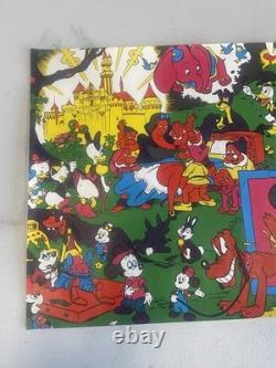 Vintage 1970s Disney After Dark blacklight poster illustrated by Wally Wood