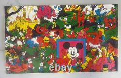 Vintage 1970s Disney After Dark blacklight poster illustrated by Wally Wood